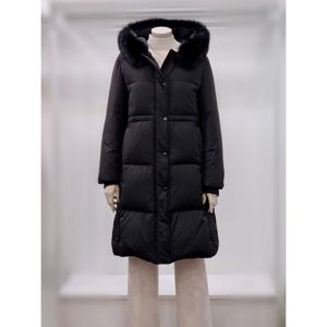 [프렐린]RJJ254160 폭스 퍼 후드 오리털 롱 패딩 점퍼