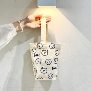 [아도라하우스]어반백 캐주얼토트백 에코백 캔버스 스마일 미니