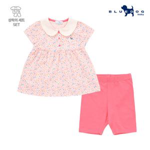 [블루독베이비] 쁘띠 플라워 반팔 상하복_PK (4437067210)