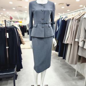 [KL]루이지 미디 스커트 KMWSKQD410_DG_DG