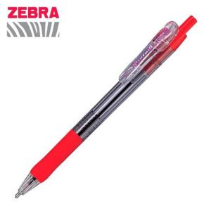 [반려] 제브라 타프리클립 유성 볼펜 BNU5 1.6mm 레드 1다스 10개입