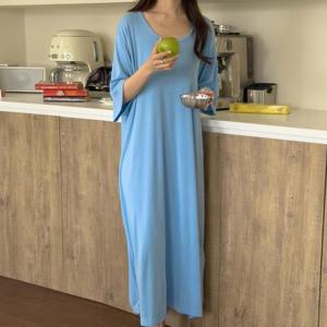 [강물처럼]아이우먼 스판좋은쿨링롱원피스 RDU861M507 빅사이즈