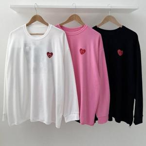 [강물처럼]빅사이즈티 V182L509 스마일사이트트임맨투맨 FN (410