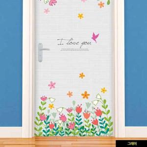 [데코] 카리브네이쳐 현관문시트지 그레이 팬시스티커 시트지