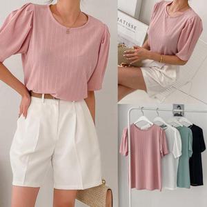 [강물처럼]위쉬몰 BN 고퀄리티튤립소매티셔츠(U903H507) 빅사이