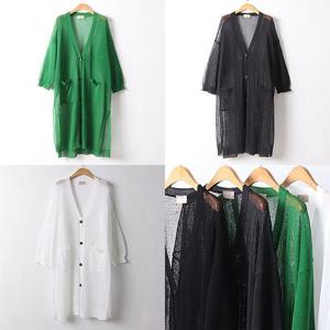 [강물처럼]위쉬몰 RM 썸머쏘롱로브쿨가디건(D487H507) 빅사이즈