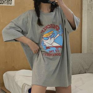 [강물처럼]아이우먼 라보라레터링유넥티셔츠 GBU880M507 빅사이