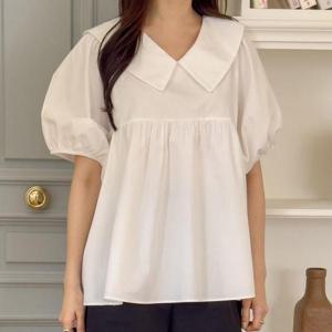 [강물처럼]아이우먼 링링벌룬핏카라블라우스 RDU468M507 빅사이