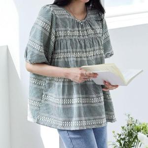 [강물처럼]아이우먼 아틀란티스자수블라우스 SMU512M507 빅사이