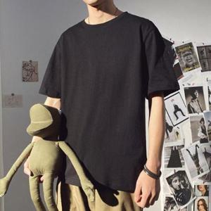 [의류] 남성 다양한 코디 와이드핏 무지 반팔티셔츠 2컬러