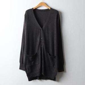 [강물처럼]아이우먼 투데이루즈핏롱가디건 EBJ309M509 빅사이즈