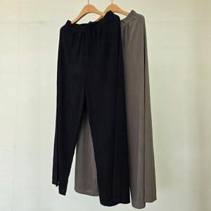 [강물처럼]빅사이즈밴딩팬츠 U491L507 자유로운와이드주름바지 I