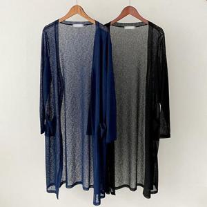 [강물처럼]빅사이즈오픈가디건 P313L507 썸머데일리시스루가디건