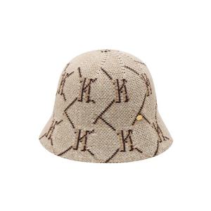 아이보리 이니셜로고 면혼방 버킷햇 HIHE6E023IV