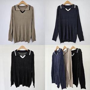 [강물처럼]위쉬몰 EB 더블배색카라라인니트티(S794H509) 빅사이