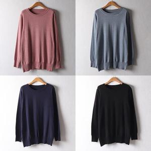 [강물처럼]위쉬몰 EB 라운드홀가시보리니트(D004H509) 빅사이즈