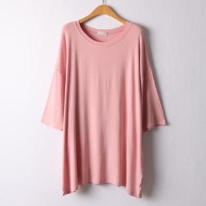 [강물처럼]아이우먼 라운드넥실키반팔티 RAI550M507 빅사이즈 (3