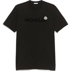 26SS 몽클레어 로고 패치 블랙 반팔 티셔츠 L1091 8C00067 8390T 999