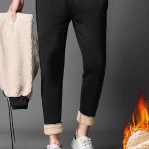 [리더스][리더스]  남성바지 기모 융털 양털 바지 따듯한 하의 (
