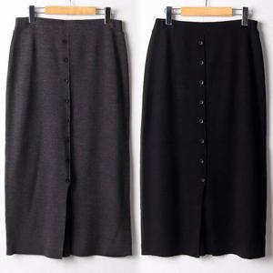 [강물처럼]위쉬몰 RM 앞트임스판버튼스커트(F365H509) 빅사이즈