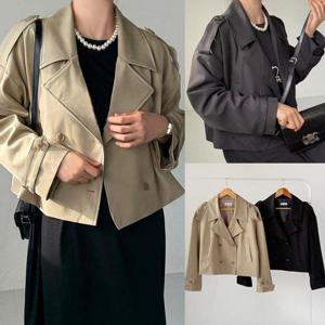 [강물처럼]위쉬몰 RA 퀄리티좋은크롭더블자켓(V235H509) 빅사이