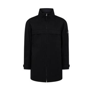 15주년 화이트 와펜 후드 수납 하프코트 블랙 711542934 V0029