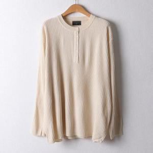 [강물처럼]아이우먼 일자골지버튼티셔츠 RMF426M509 빅사이즈 (4