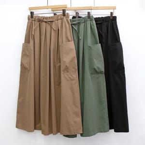 [강물처럼]빅사이즈치마 K302L509 비올라밴딩끈롱스커트 EM (412