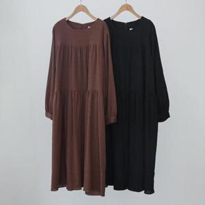 [강물처럼]빅사이즈원피스 O557L509 어토미라운드캉캉원피스 WB