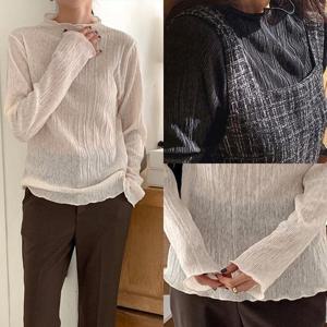 [강물처럼]위쉬몰 DD 러블리플리츠주름긴팔티(S884H509) 빅사이