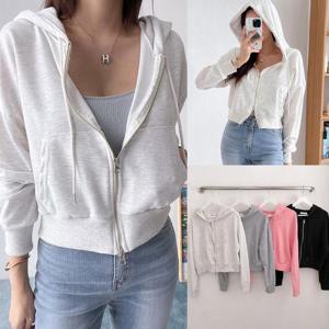 [강물처럼]위쉬몰 LI 투웨이지퍼크롭후드집업(V217H509) 빅사이