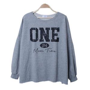 [강물처럼]아이우먼 빅로고라운드루즈맨투맨 BUS615M509 빅사이