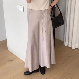 [강물처럼]아이우먼 클래식끈리본실키스커트 DDS886M509 빅사이