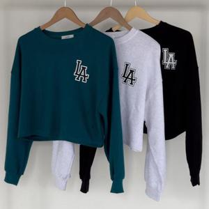 [강물처럼]빅사이즈티 V210L509 엘세미크롭박시핏티셔츠 LI (411