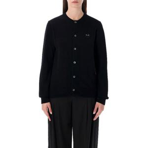 꼼데가르송 크리스탈 하트 패치 울 가디건 AXN80505 1