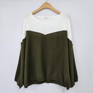 [강물처럼]아이우먼 나그랑배색밴딩블라우스 NBS879M509 빅사이