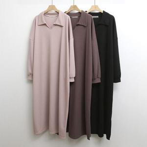 [강물처럼]빅사이즈원피스 P857L509 세르오픈카라스판원피스 NO