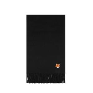 25FW 메종키츠네 PM06201WB0044 P199 폭스 헤드 스카프 블랙