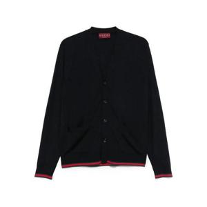 구찌 웹 트리밍 울 가디건 814529 XKEMU 4060