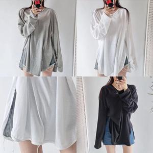 [강물처럼]위쉬몰 NS 라운드워싱랍빠긴팔티(P863H509) 빅사이즈