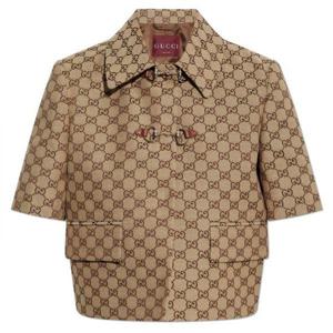 GUCCI 구찌 25 GG 홀스빗 캔버스 자켓 (820434 Z8BZF 2580)