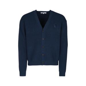 메종키츠네 볼드 폭스 헤드 패치 COMOFRT 리브 가디건 폭스헤드 컴포트 MM00506KT1098 P476