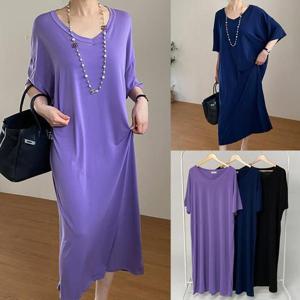 [강물처럼]위쉬몰 BA 이지홈웨어반팔원피스(U777H509) 빅사이즈