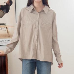 [강물처럼]아이우먼 심플투포켓빅핀턱남방 SMV334M509 빅사이즈