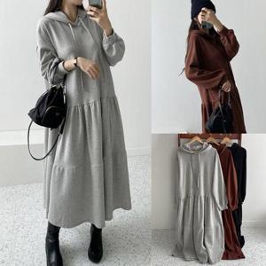 [강물처럼]위쉬몰 RA 캐주얼후드티어드원피스(V311H509) 빅사이