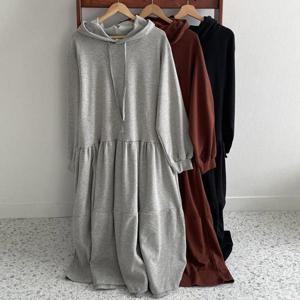 [강물처럼]빅사이즈원피스 V311L509 넉넉한오버핏캉캉원피스 RA