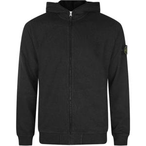 26SS 스톤 아일랜드 와펜 패치 블랙 후드 집업 L1S15 6100032 S0060 V0029