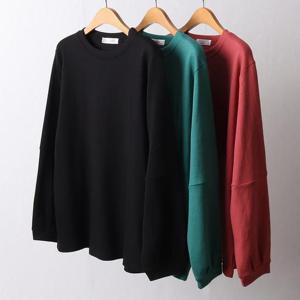 [강물처럼]빅사이즈티 F632L 510 라운드넥퍼프티셔츠 WB (422162