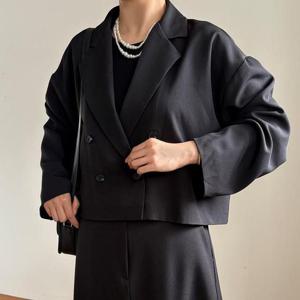 [강물처럼]아이우먼 통넓은카라더블자켓 RAV445M510 빅사이즈 (4