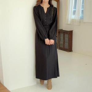 [강물처럼]아이우먼 키홀라운딩셔링원피스 RDT254M 510 빅사이즈